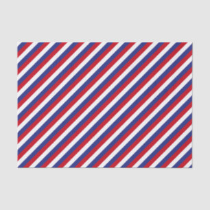 Vaterländische Rote Blaue Diagonale Streifen Seidenpapier
