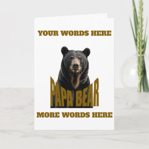 Väterliche Dankbarkeit Ursus Design Geburtstag Karte