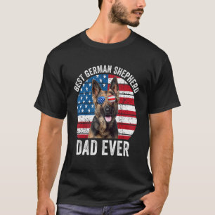 Väterlicher deutscher Schäferhund Papa amerikanisc T-Shirt
