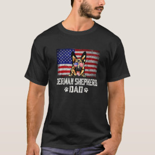 Väterlicher deutscher Schäferhund Vater Amerikanis T-Shirt