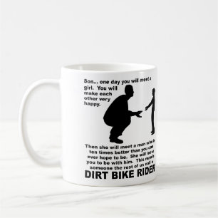 Väterlicher Rat Dirt Bike Motocross Lustiger Beche Kaffeetasse