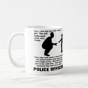 Väterlicher Rat Polizei Ordnungsamt Lustiger Beche Kaffeetasse