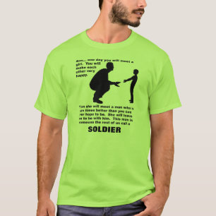 Väterlicher Rat Soldaten Stolz Lustiges T-Shirt