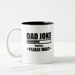 Väterlicher Witz Ladebildschirm Lustiger Vater Vat Zweifarbige Tasse