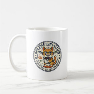 Väterlicher Witz Pun Katzen Grafik T-Shirt Kunst - Kaffeetasse