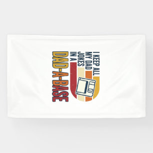 Väterlicher Witz Väter-Datenbank Retro Lustiger Va Banner