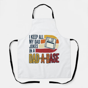 Väterlicher Witz Väter-Datenbank Retro Lustiger Va Schürze