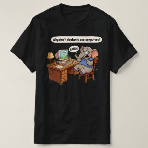 Väterlicher Witz Warum nicht Elefanten T-Shirt