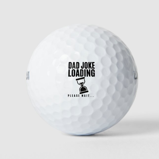 Väterlicher Witz wird geladen, bitte warten Sie zu Golfball (Vorderseite)