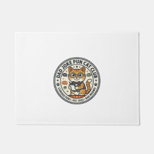 Väterlicher Wortwitz Katze Grafik T-Shirt Kunst -  Fußmatte