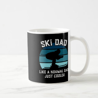 Väterliches Skishirt für Männer Lustiges Skifahren Kaffeetasse