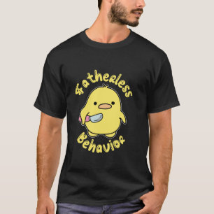 Vaterloses Verhalten Knife Duck Niedlich Design T  T-Shirt