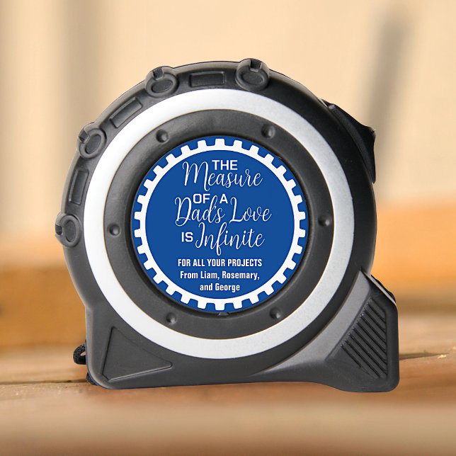 Vatermessung der Liebe eines Vaters ist unendlich  Maßband (Von Creator hochgeladen)