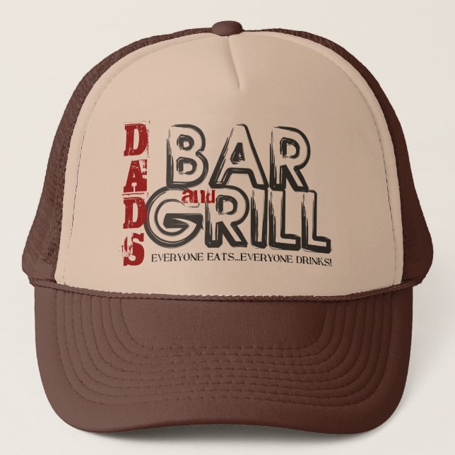 Vaters Bar und Grill Trucker Hat Truckerkappe (Vorderseite)
