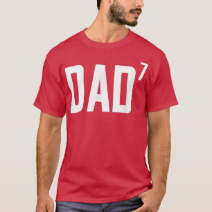 Vaters Dad zur siebten Potenz 7. Kinder-T-Geschenk T-Shirt
