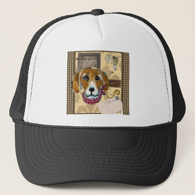 VATER'S DAY BEAGLE TRUCKERKAPPE (Vorderseite)