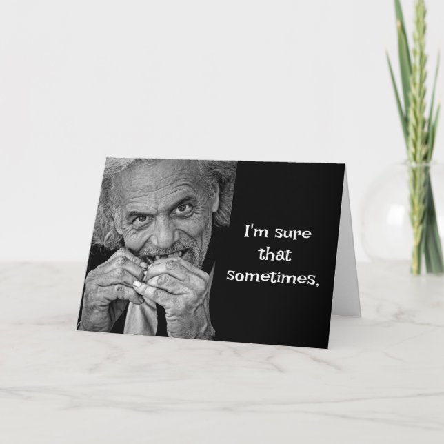 VATER'S DAY BITE CARD DANKESKARTE (Vorderseite)