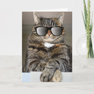 VATER'S DAY CAT GREETING CARD KARTE