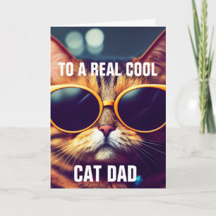 VATER'S DAY CAT VATER GREETING CARD KARTE