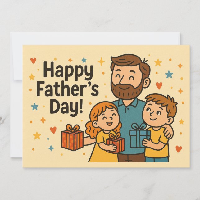 VATER'S DAY GREETING CARD FEIERTAGSKARTE (Vorderseite)
