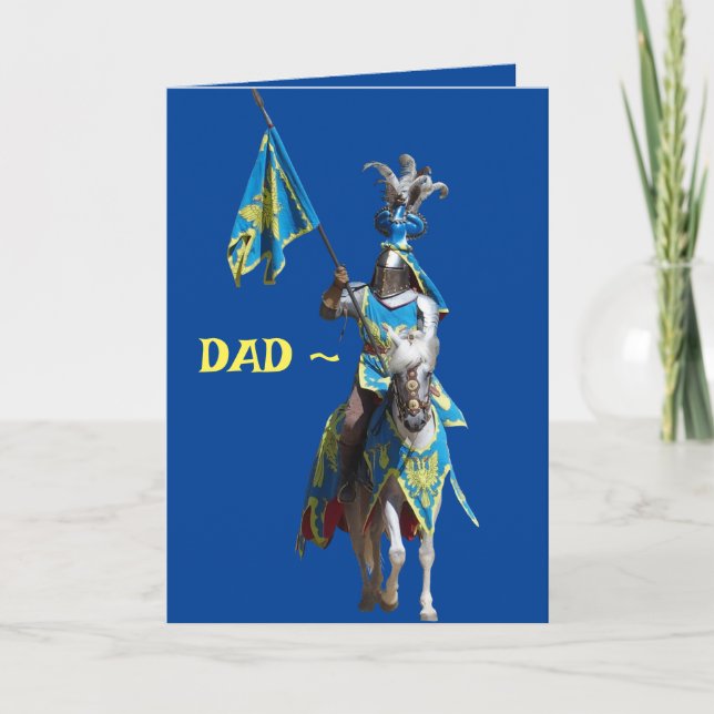 VATER'S DAY KNIGHT CARD DANKESKARTE (Vorderseite)