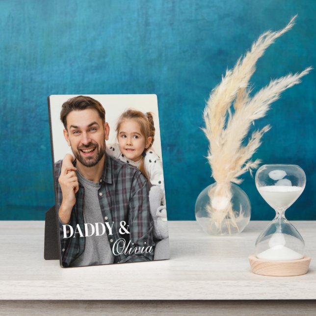 Vaters Day Plaque Fotoplatte (Seite)