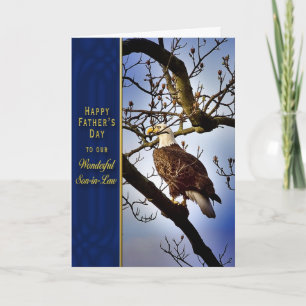 VATER'S DAY - SON-LAW - BALD EAGLE KARTE
