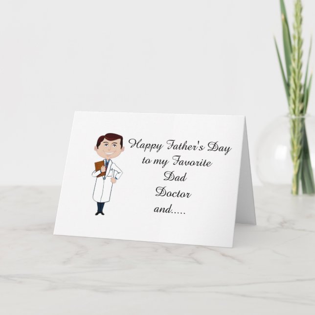 *VATER'S DAY* VATER, ARZT FREUND VON *DAUGHTER* KARTE (Vorderseite)