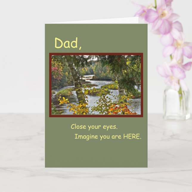 VATER'S DAY "ZEN MOMENT" KARTE (Orchidee)