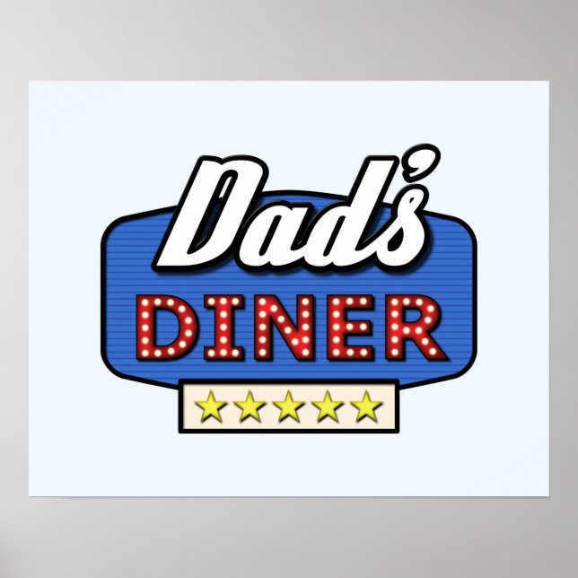 Vaters Diner - Funny Zuhause Koch Poster (Vorne)