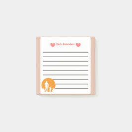Vaters Erinnerungen Personalisierter Vatertag Post-it Klebezettel