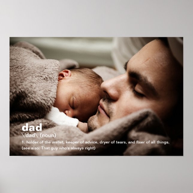 Vaters Foto Poster (Vorne)