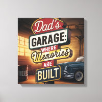 Vaters Garage Retro Vintages Autozeichen