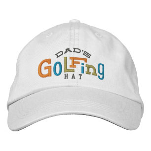 Vaters glücklicher Golfstich Bestickte Baseballkappe