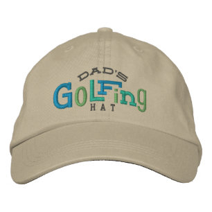 Vaters glücklicher Golfstich Bestickte Kappe
