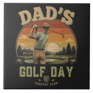 Vaters Golf-Tag Fliese