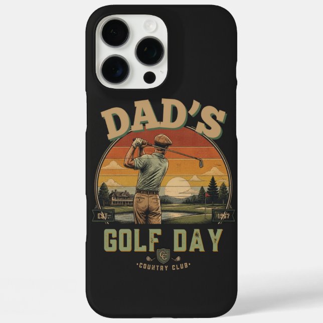 Vaters Golf Tag iPhone 16 Pro Max Hülle (Rückseite)
