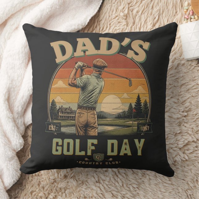 Vaters Golf-Tag Kissen (Decke)