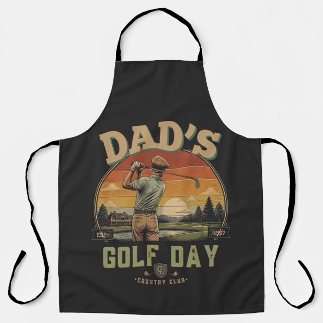 Vaters Golf-Tag Schürze (Vorderseite)