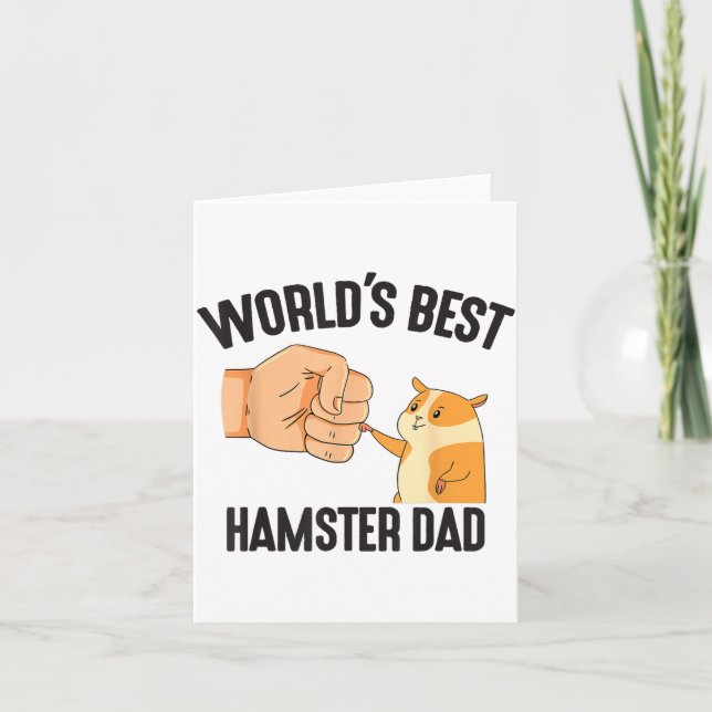 Vaters Hamsterkostüm für Tierliebhaber Hamster Karte (Vorderseite)