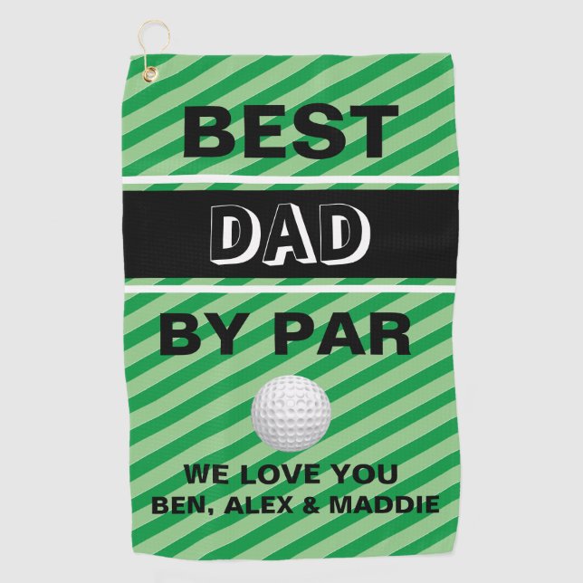 Vaters Kaddy: Bestes Vater-Golfhandtuch Golfhandtuch (Vorderseite)