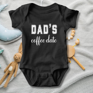 Vaters Kaffeedatum, lustig Baby Strampler