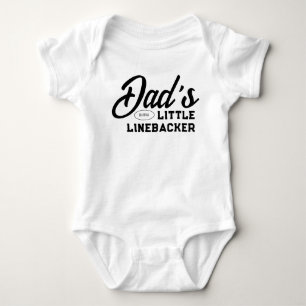 Vaters kleiner Linebacker American Football Boy Baby Strampler