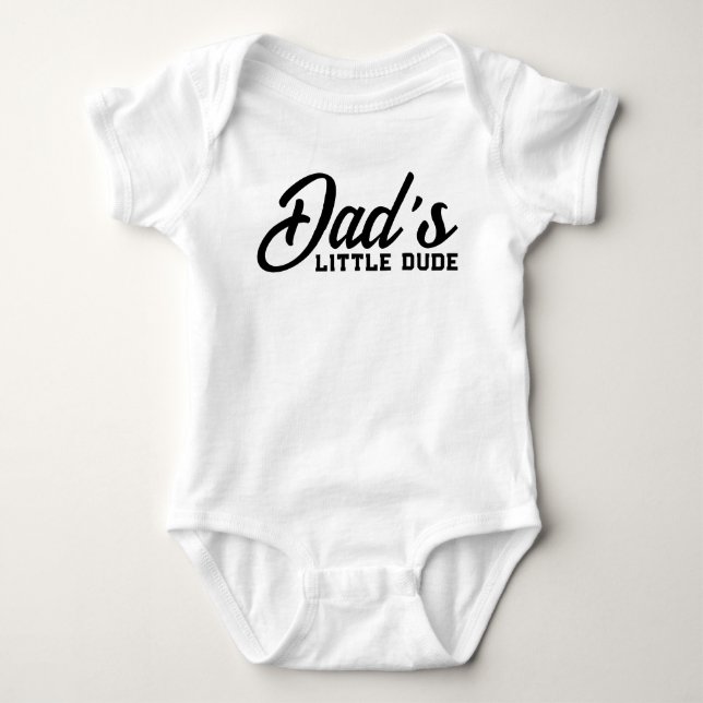 Vaters kleiner Typ Niedlich Baby Boy Kids Baby Strampler (Vorderseite)