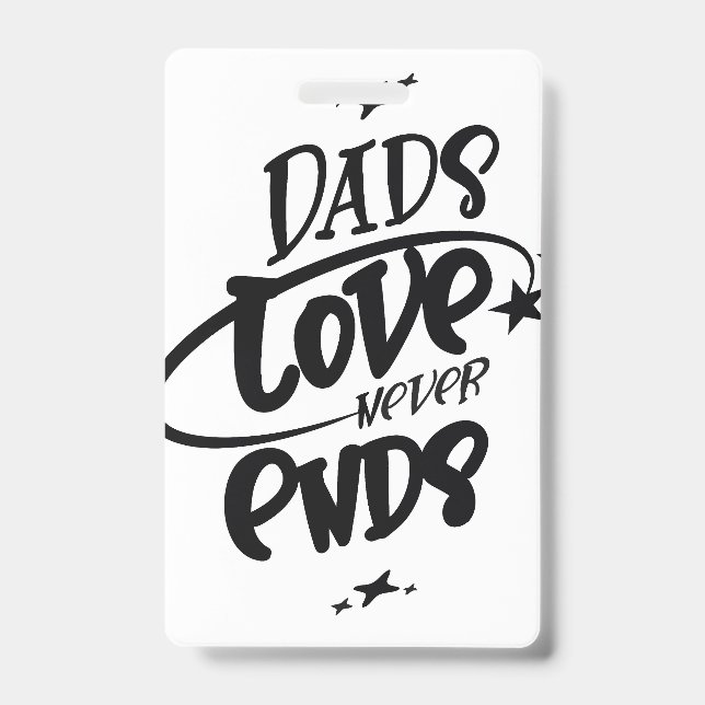 Vaters Liebe endet nie Ausweis (Vorderseite)