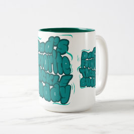 Vaters Lieblings-Angelausrüstung Lustiges Design Zweifarbige Tasse