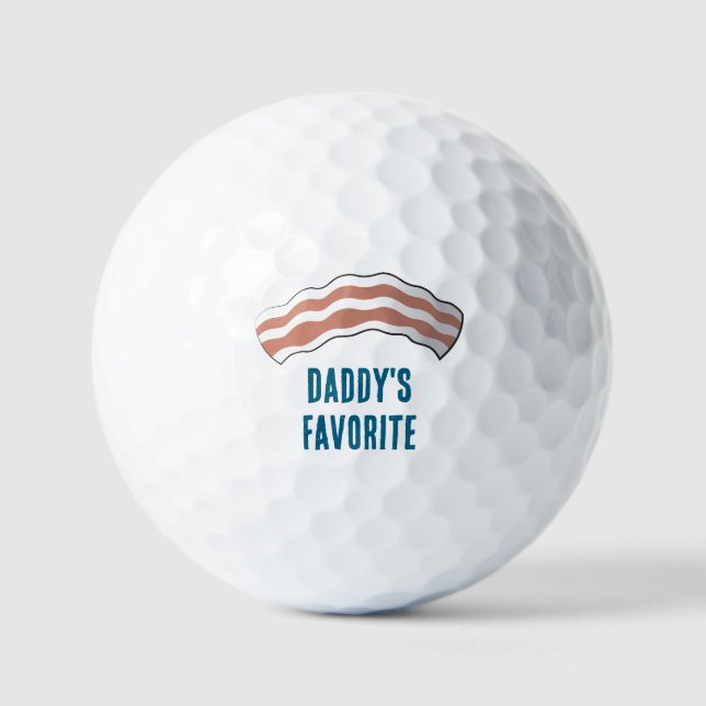 Vaters Lieblings-Bacon Golfball (Vorderseite)