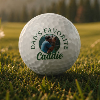 Vaters Lieblings-Caddie-Foto Golfball