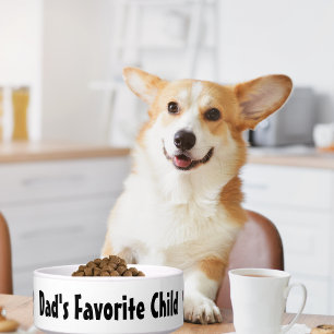 Vaters Lieblingskind, lustige Keramik von Hundefut Napf