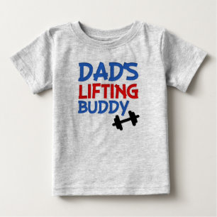 Vaters Lifting-Buddy-Baby-Junge-Shirt Baby T-shirt
